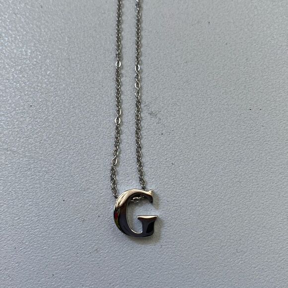 Sterling "G" Necklace - Picture 3 of 5